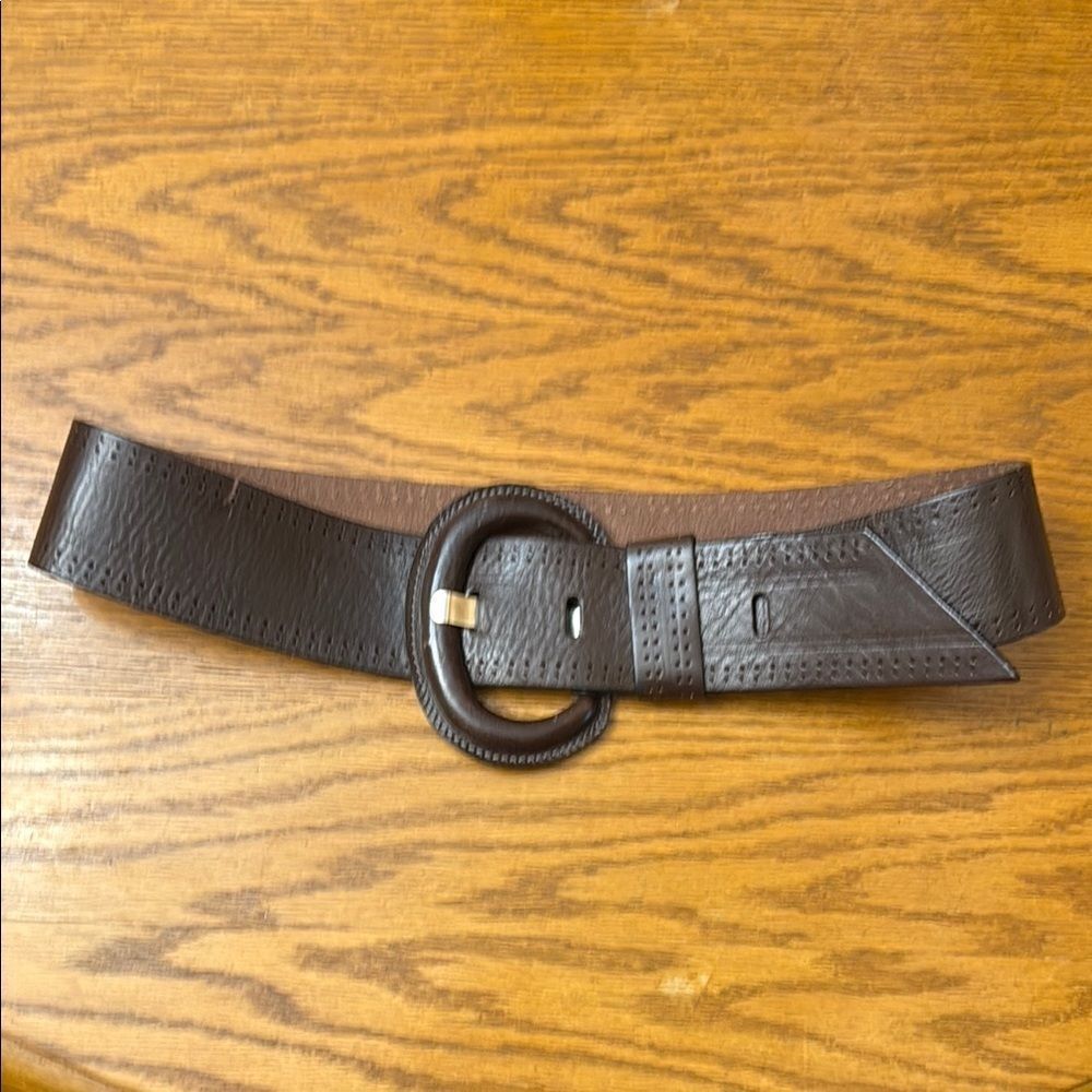 Brave leather belt